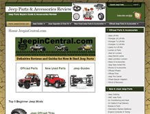 Tablet Screenshot of jeepincentral.com